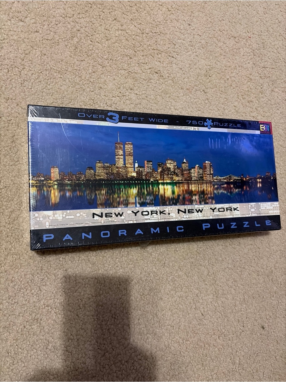 Buffalo Games Vintage New York Skyline Twin Towers Jigsaw Puzzle